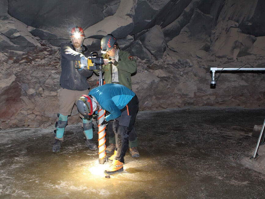 Ice Boring Ice Coring Photo Gallery - Kovacs Ice Drilling & Coring Equipment